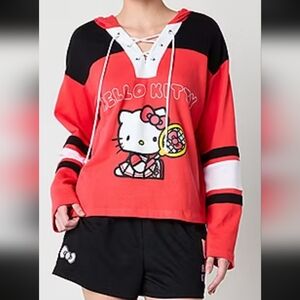 Hello Kitty Kids Hoodie - Pink, Black, and White